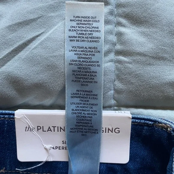 Chico's Platinum Nolan Indigo Destructed Jegging Jean Size 00 (XS/2) NWT - Picture 10 of 13